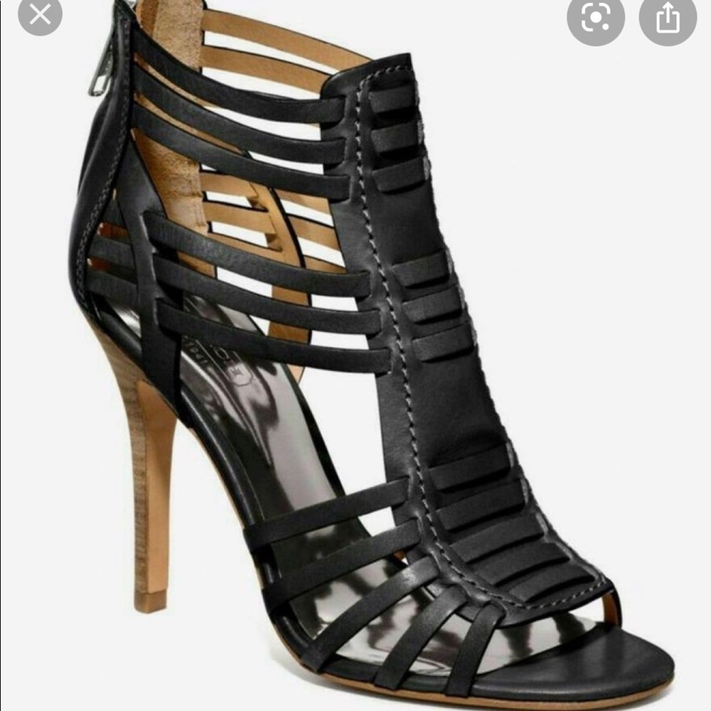 Coach Lucy Gladiator Vegan Leather Sandal Heels